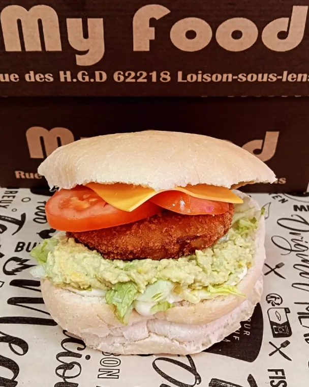 Nouveau hamburger à l'avocat à Loison-sous-Lens, Loison-sous-Lens, My Food